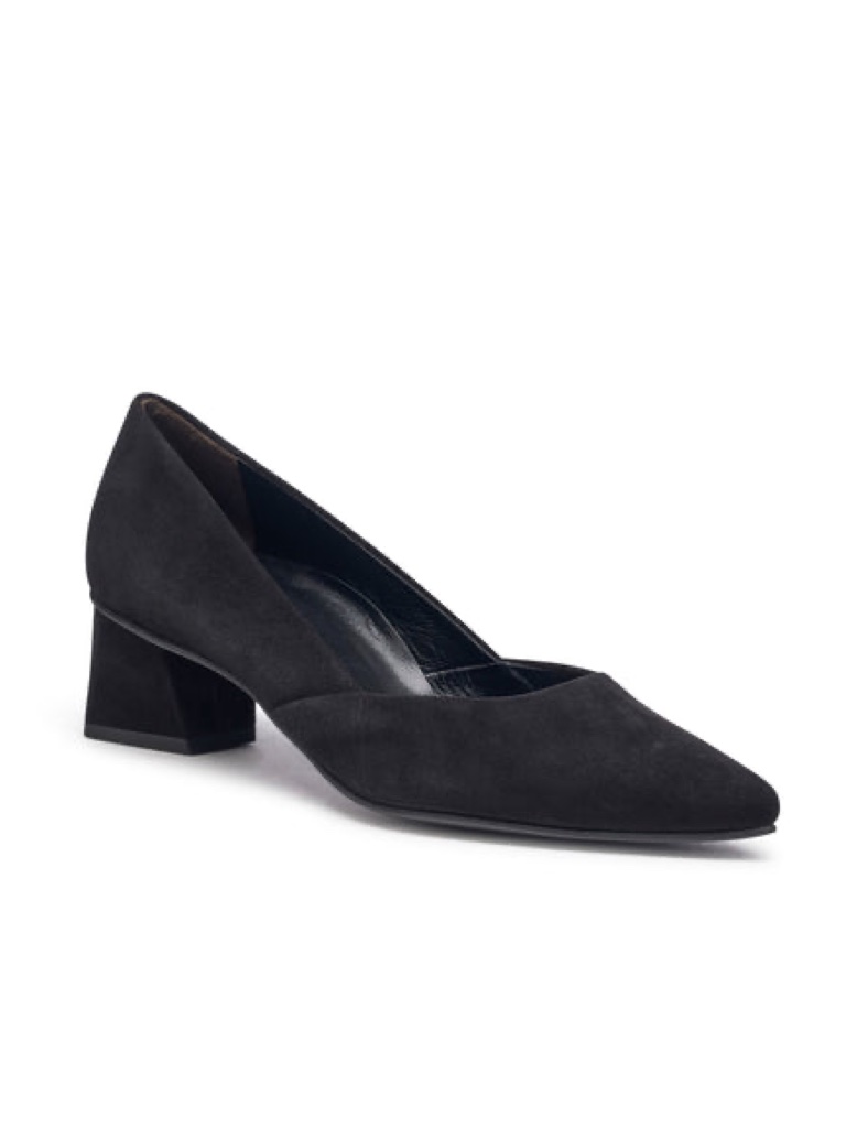 New Paul Green Witt Pump Black Suede Sz 8
